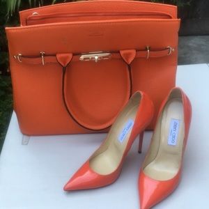 Authentic Jimmy Choo shoes+matching purse
